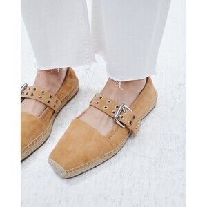 Rag & Bone Anteros Oak Brown Suede Espadrilles Sz 39/ US 9 $348 MSRP